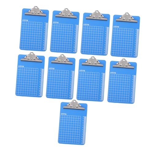 HORIALENCE 10個 プラスチック製クリップボード 定規付き多機能ファイルホルダー 書きやすい滑らか表面 教師 学生 オフィス向け