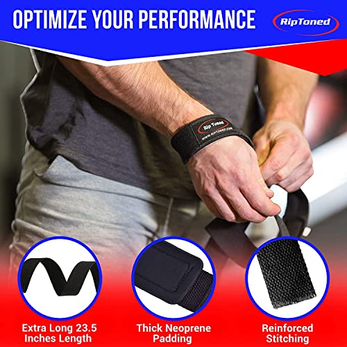 Image of Rip Toned Lasso Lifting Straps for Weightlifting, 23 inch Padded