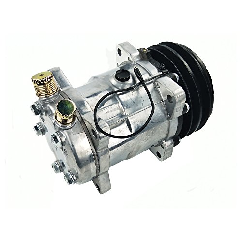 Actecmax Universal A/C Compressor With Black 2Pk Clutch Sd 508 Style 5H14 R134A V Belt #TOP2