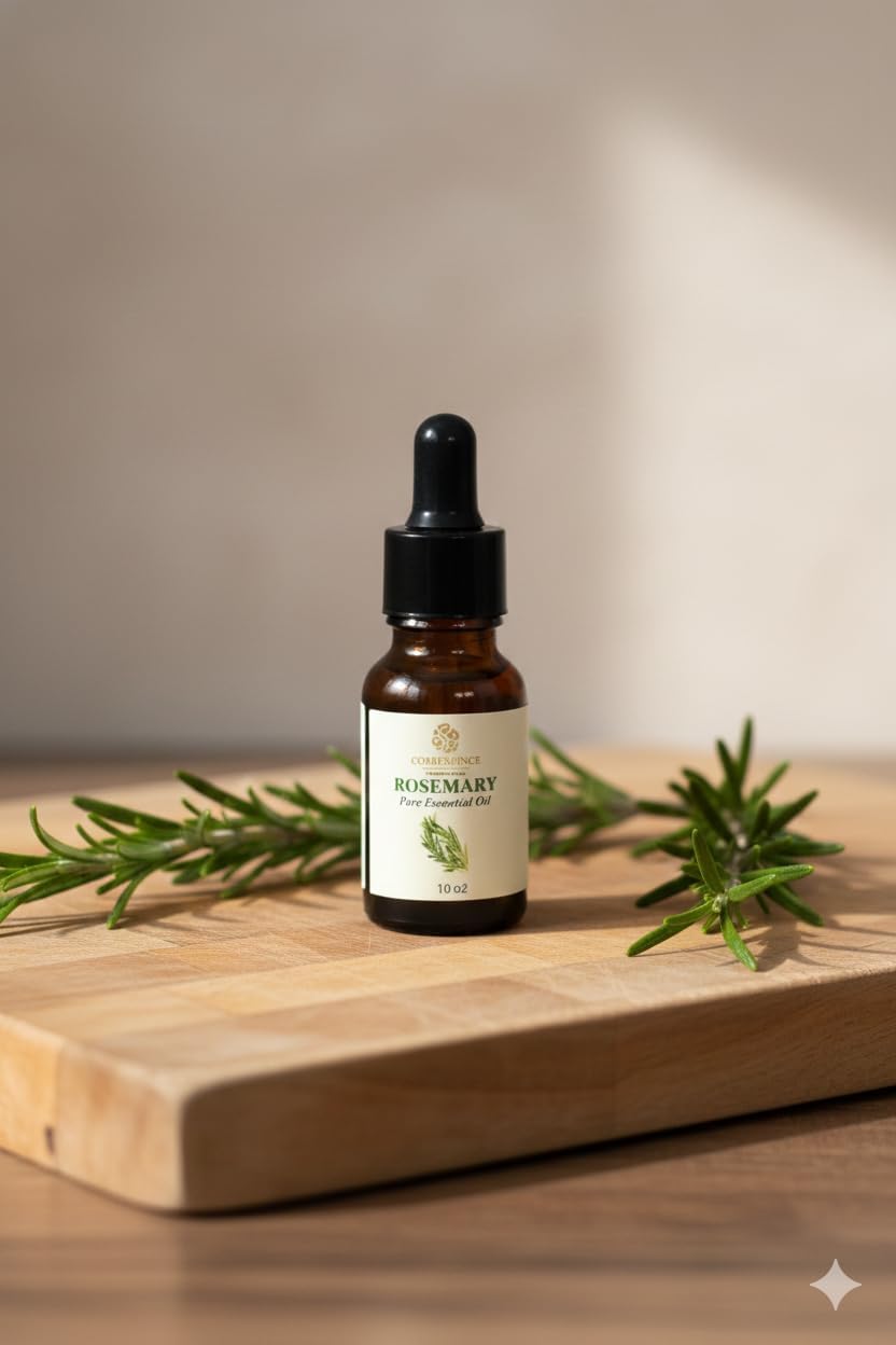 COREESSENCE Rosemary and Ylang Ylang Essential Oil Combo, Pure Aromatherapy Oils, 10ml Each, for Hair Growth, Scalp Care, Mood Relaxation and Diffuser, Pack of 2 2