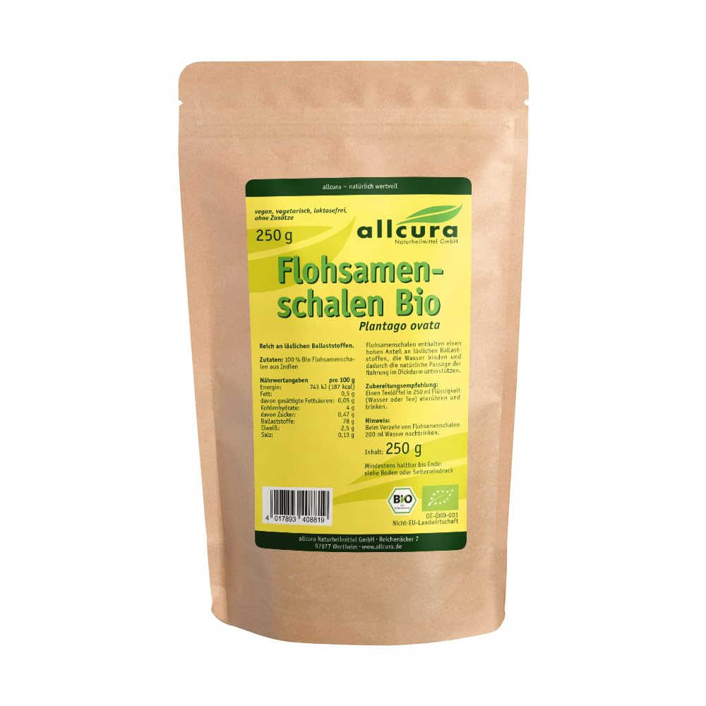 Allcura Naturheilmittel GmbH Flohsamenschalen Bio 250 g