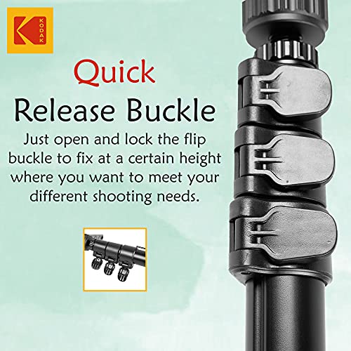 Image of Kodak M531 Monopod with Support Foot, 32mm Strong Aluminum Tube Monopod, Black