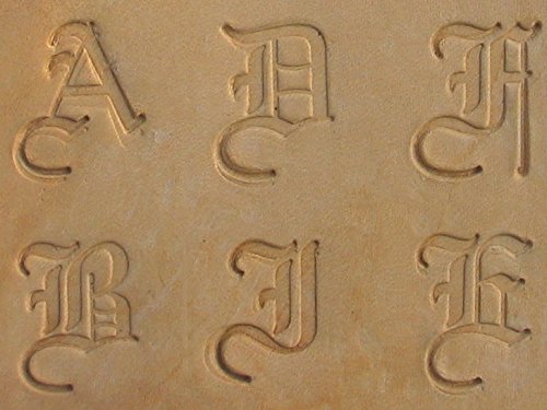 Preisvergleich Produktbild Punzierstempelset Alphabet OLD ENGLISH