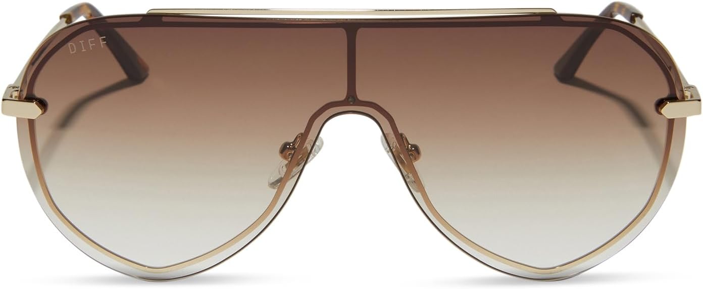 DIFF Imani Designer Oversized Shield Sunglasses for Women UV400 Protection - Image 3