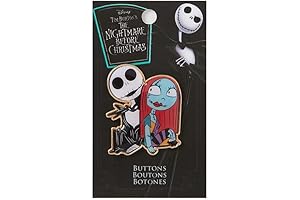 Disney: The Nightmare Before Christmas Jack & Sally Enamel Button