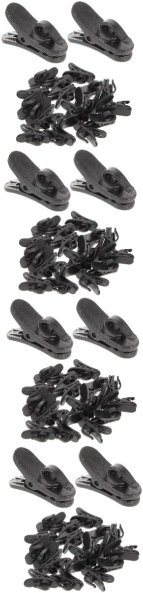 80pcs Microphone Clip for Adhesive Wire Clips Lavalier Mic Mount Holder Cable Wire for Stage Performances