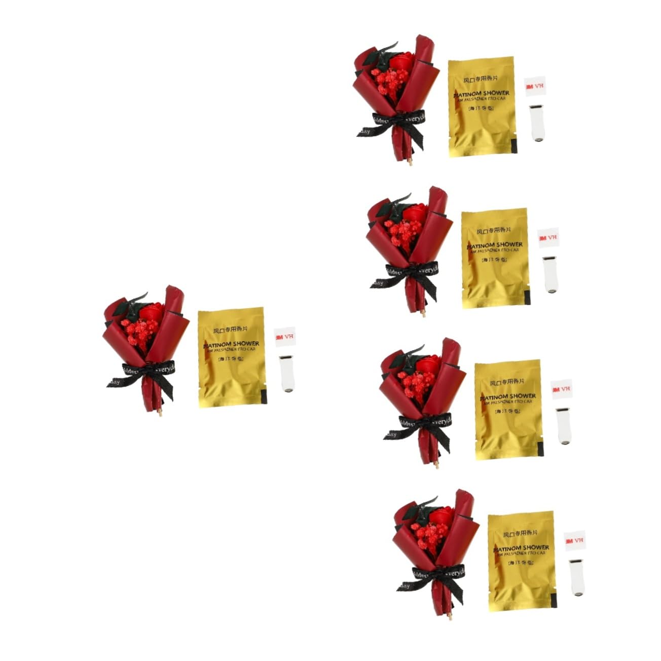 Gatuida 5pezzi Fioriera Per Auto Con Clip Aromatica Decorazione Interni Auto Con Fiori Secchi Profumazione Per Ufficio e Casa Accessorio Versatile Per Ogni Occasione