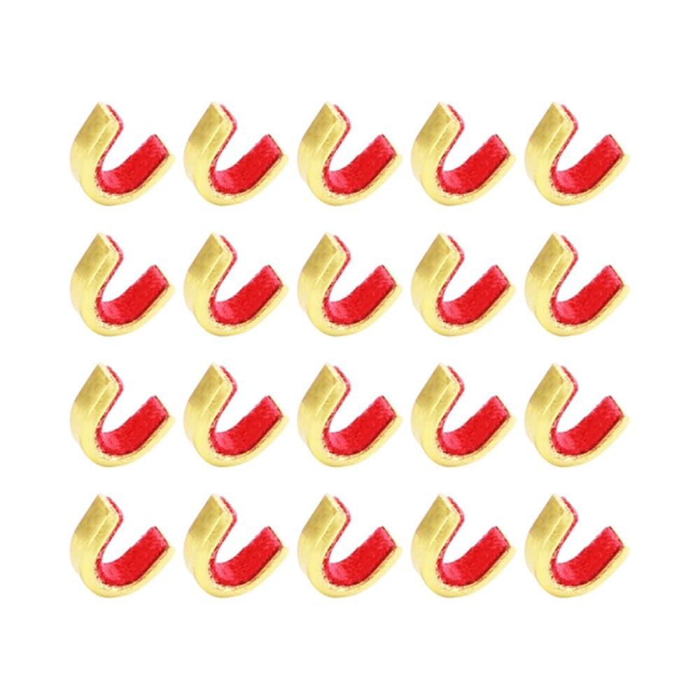 DONGKER 20 PCS Archery Nock Points,0.2 * 0.2" Brass Bow Nocking Clamp for Compound Recurve Bow
