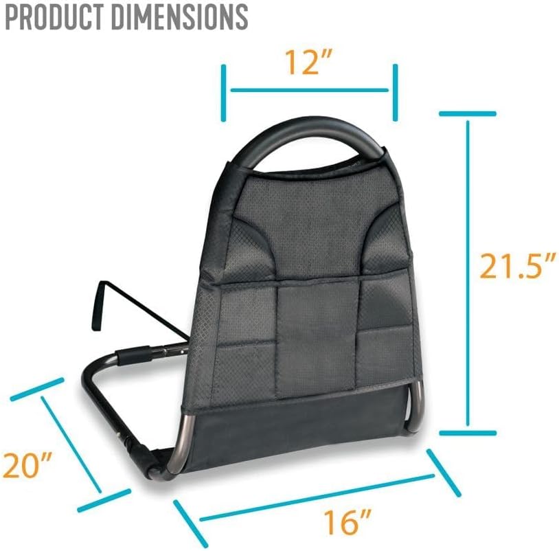 Miniatura 6 de Able Life - Riel acolchado con bolsa organizadora para personas mayores, diseño apto para viajes, se adapta a la mayoría de camas King, Queen,