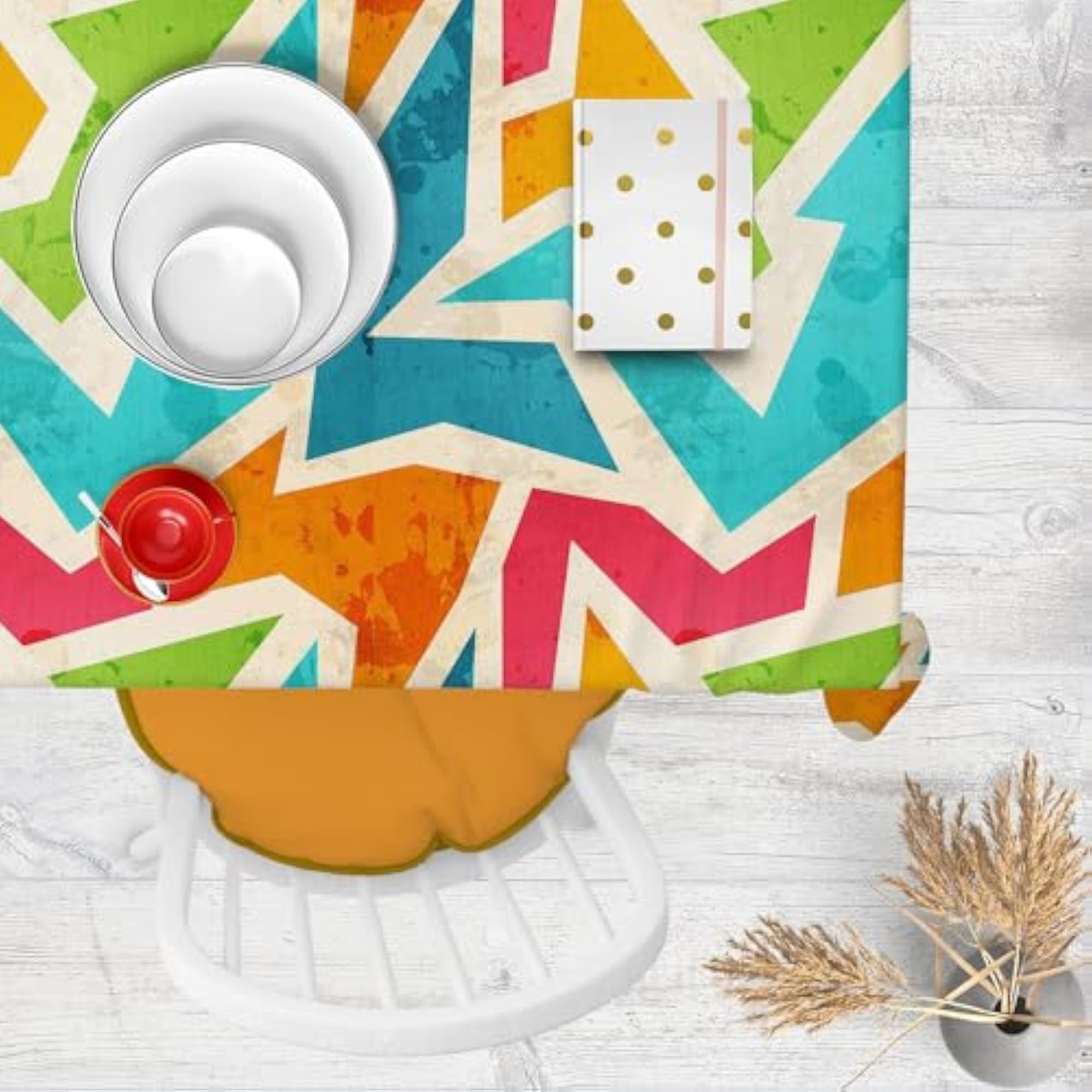 Geometric D1 Table Cloth Cover for Dining & Center Table