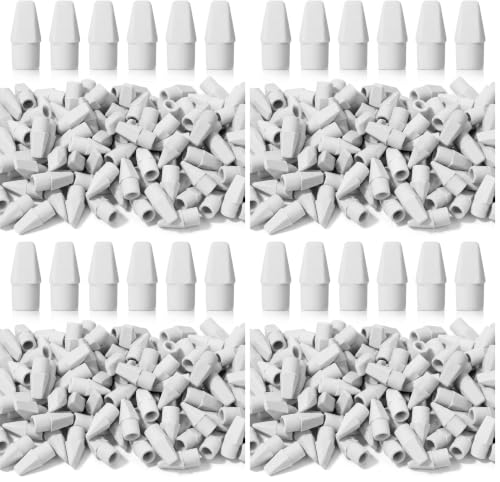 Image of Mr. Pen- White Pencil Top Erasers, 120 pcs, Eraser Caps for Pencils | White Pencil Head Erasers for Pencils Tops (Pack of 4)
