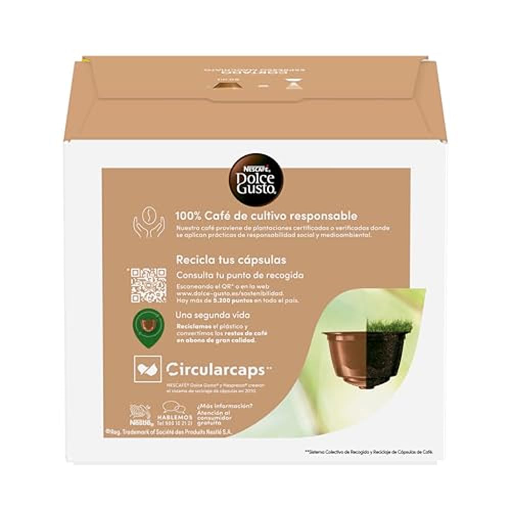 NESCAFÉ Dolce Gusto Cortado - Cápsulas de Café, 90 Cápsulas (3 x 30) - Notas a almendra tostada - Originales para cafeteras Dolce Gusto — view 4