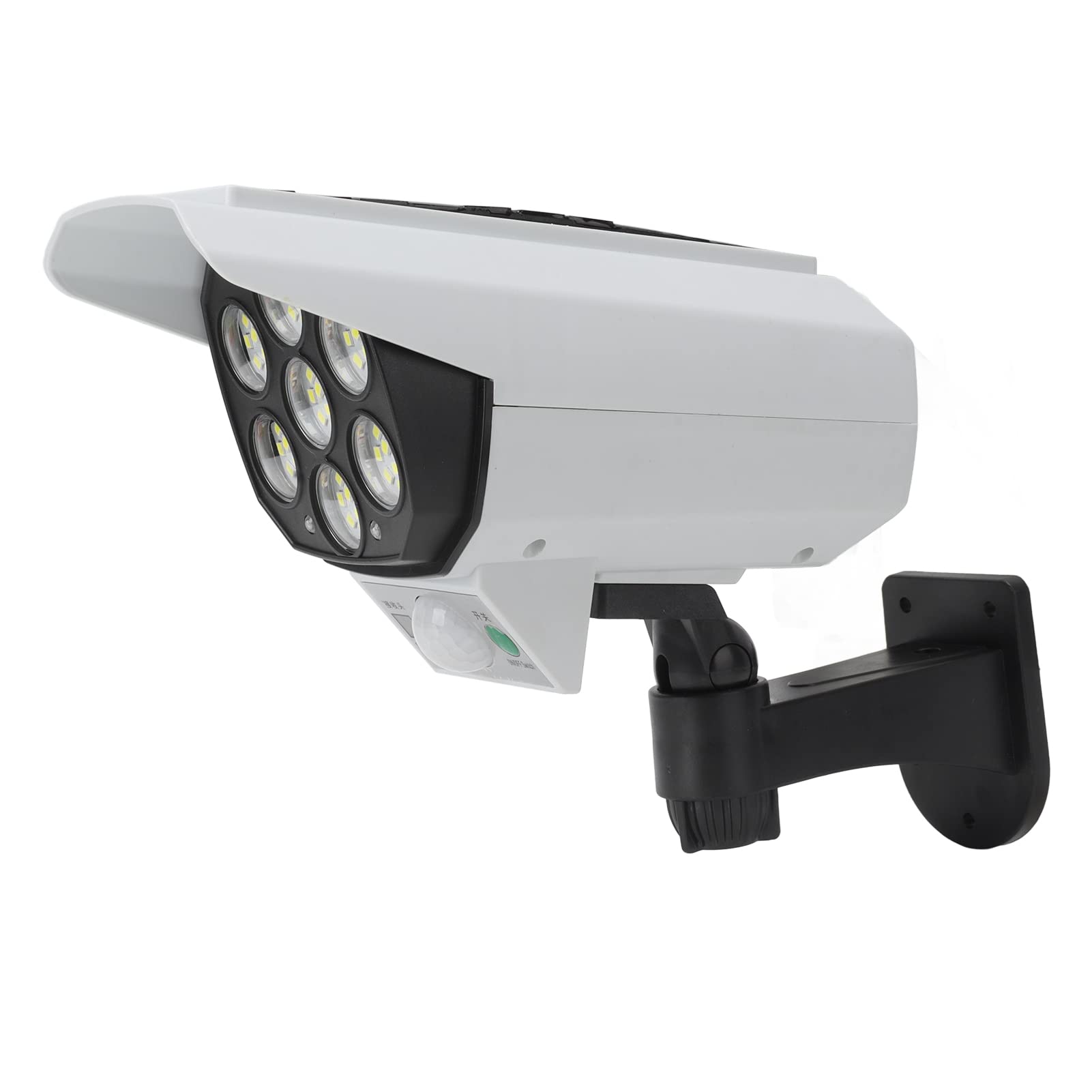 Lumière de Moniteur de Caméra Factice, Caméra de sécurité à énergie Solaire Fausse Surveillance sécurité Lumière Solaire LED Simulation Haute luminosité, Caméras de Surveillance
