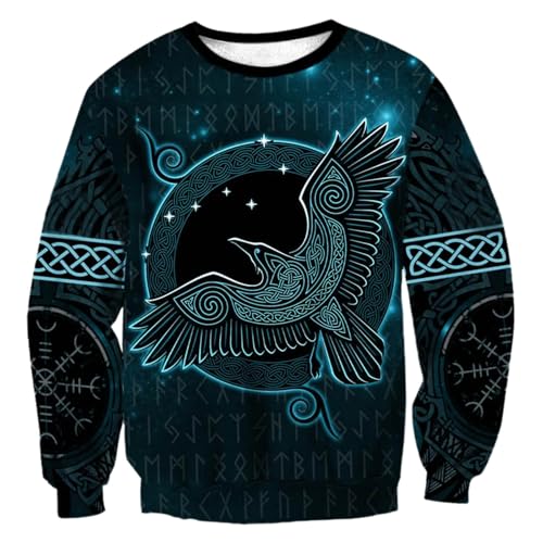 Sweat-shirt hommes col zippé pull chaud hiver imprimé taille XL