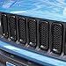 CheroCar for Renegade Grill Inserts, Front Grille Guard Cover Trim Fit for Jeep Renegade 2016-2018