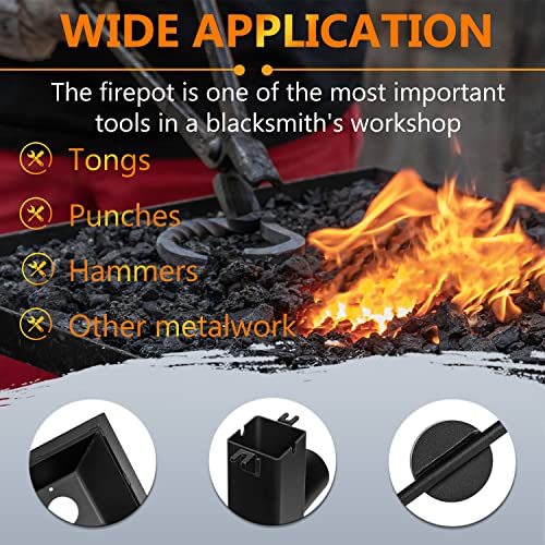 Bonbo 10X12 INCH Welded Blacksmith Firepot 2600F Rated Blacksmith'S Welded Coal Forge thumb #3