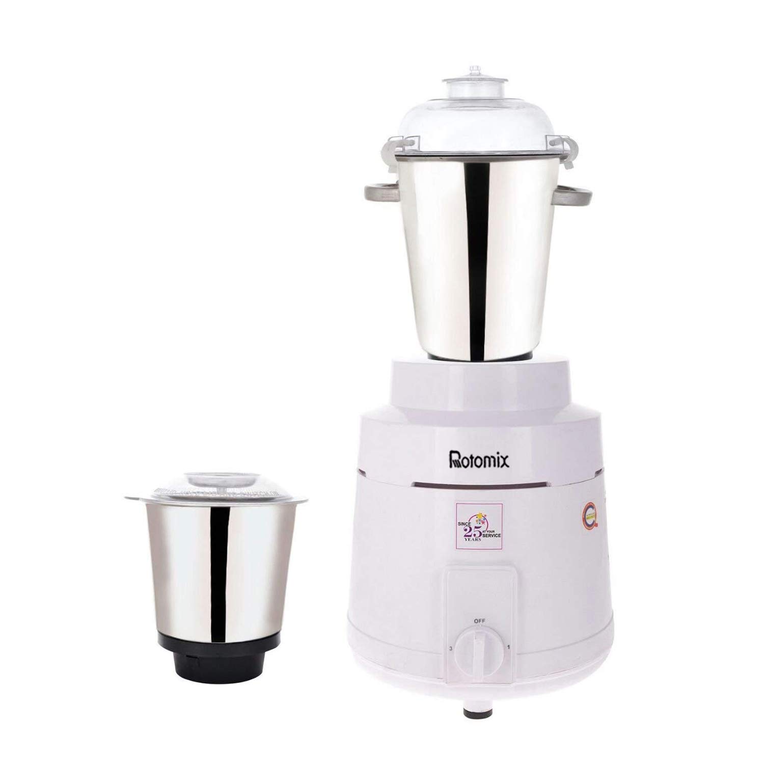 Buy Rotomix White Color 1400Watts Mixer Grinder with 2 Jar (1 Juicer