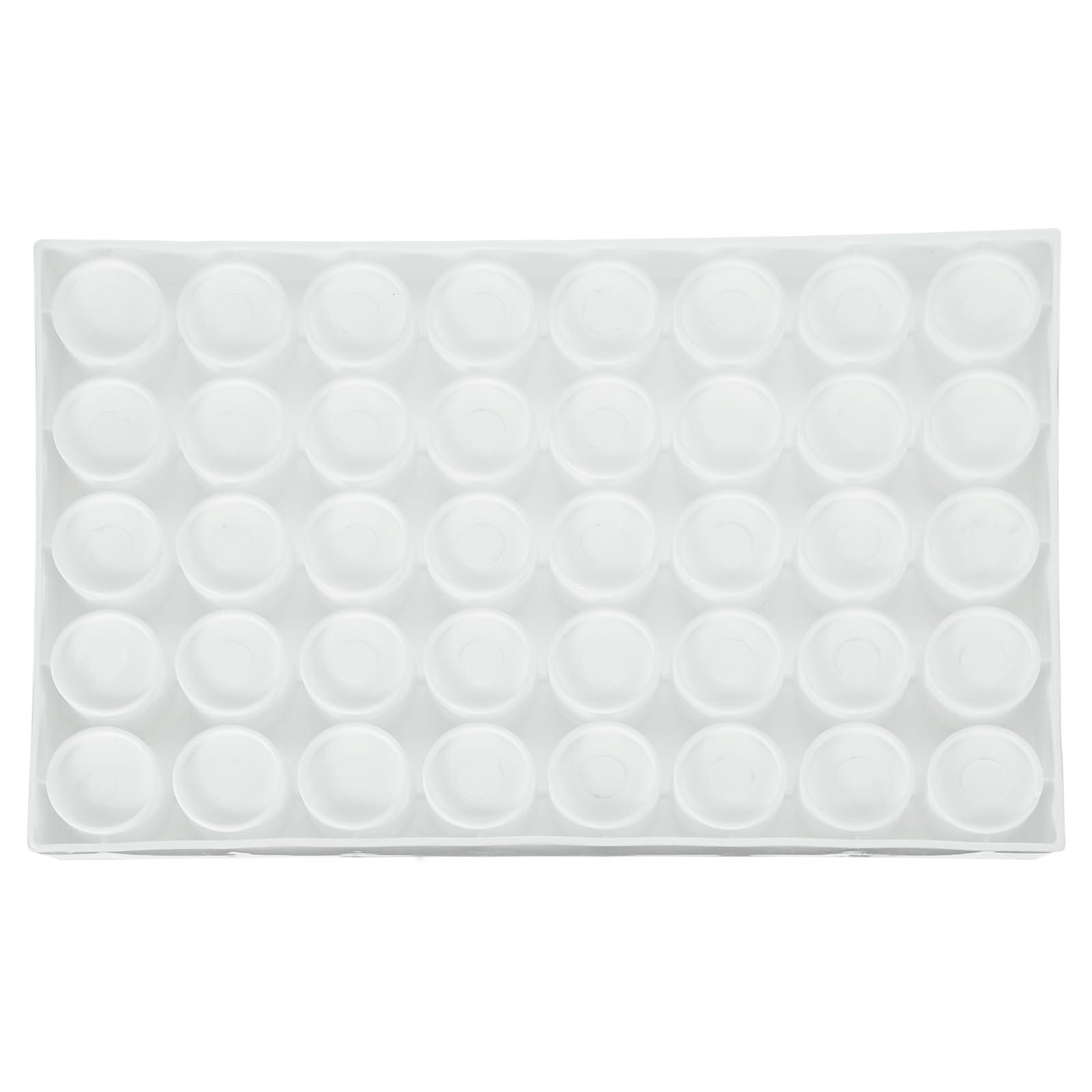 PATIKIL Estante de viales para viales de muestreador automático de 20 ml, paquete de 4 soportes de bandeja de viales apilables de 40 pozos para tubos de microcentrífuga, color blanco