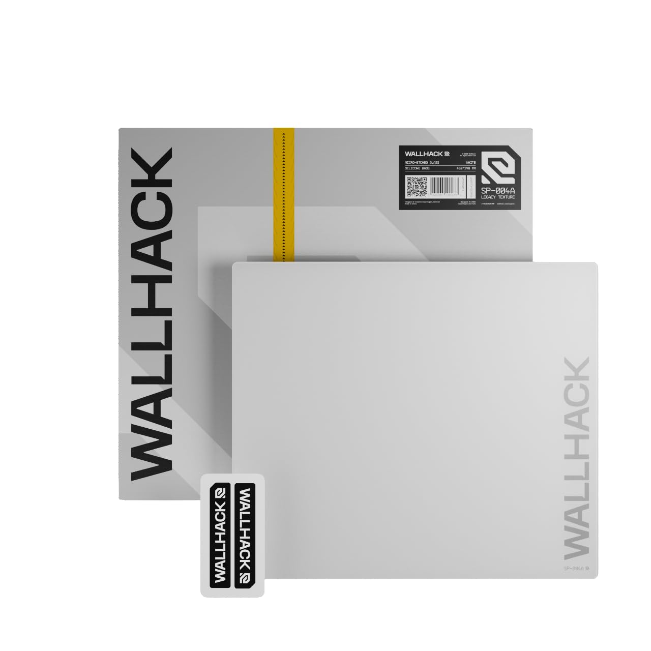 Wallhack SP-004A Glass Gaming Mouse Pad – 4th Gen Micro-Etched Surface, Medium Mousepad for Esports, Ultra-Fast Glide with Stopping Power, Tempered