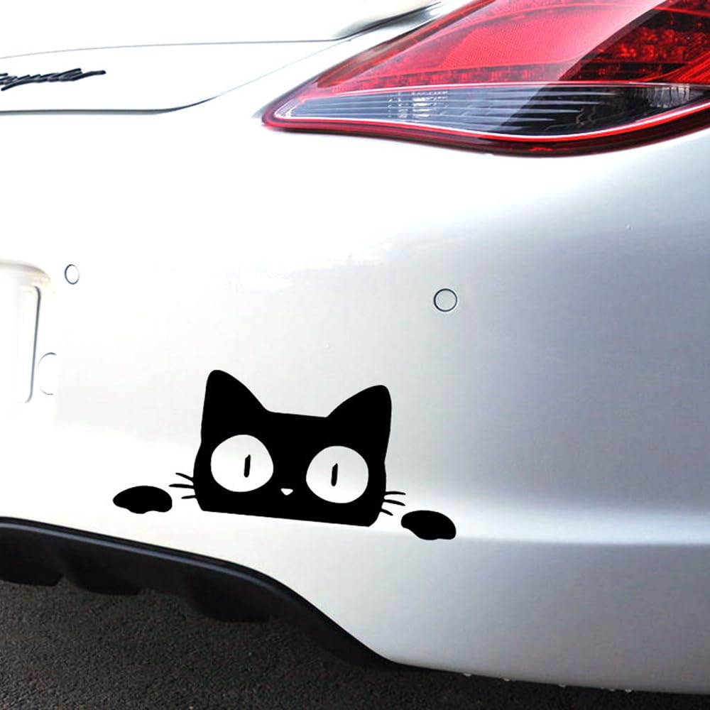 TATACLEA 車ステッカー デカール 猫 LOVEの猫 カーステッカー 防水 車窓の装飾用品 車 個性クリエイティブ カーステッカー オートバイ デカール PVC (2 CATS + LOVE)