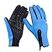Invierno Mantiene abrigado Guantes Dedo Completo Unisex Pantalla táctil Térmica para Deportes al Aire Libre Camping Senderismo Ciclismo Bicicleta Esquí Motocicleta -Sky Blue-2-M
