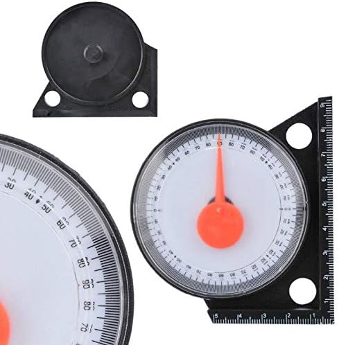 Miniatura 4 de Meichoon Regla de medición de pendiente, medidor de ángulo, inclinómetro de bolsillo, herramienta de medición multifunción universal, instrumento