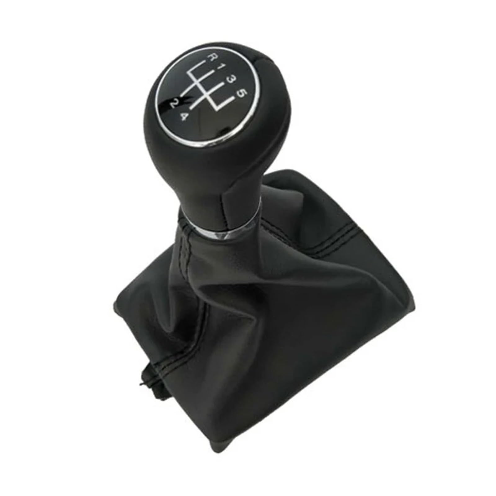 Mkgkacvcpt 5 Speed Manual Shifter Knob For A6 For A4 S4 B8 8K For A5 8T 8F For Q5 8R 2007-201 Car Shift Gear Knob With Leather Collars Boot(5 Speed)