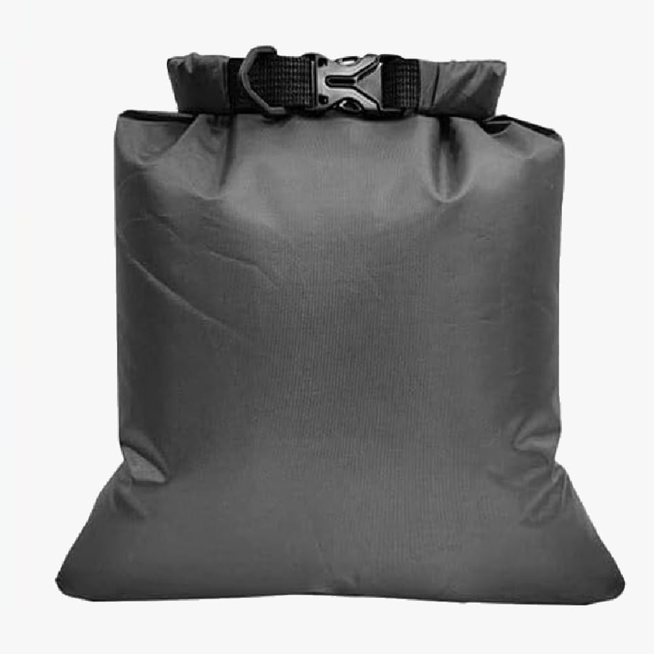 AllCachedUp Geocache Durable Waterproof Dry Bag 3 Pattern Choice Waterproof 6 Size Choice - Waterproof Rip Stop Fabric (Black, Double XL)