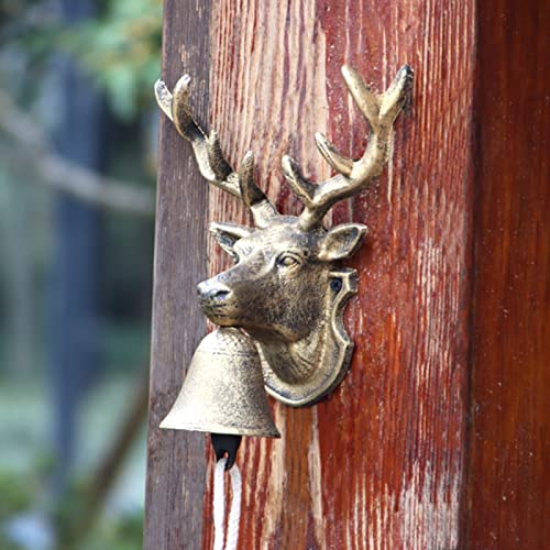 Sonnette de porte en fonte bronzée résistant aux intempéries extérieures - 8