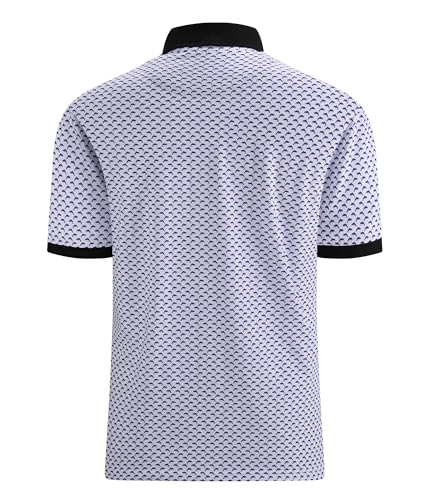 Alex Vando Mens Polo Shirts Short Sleeve Regular Fit Fashion Designed Shirt