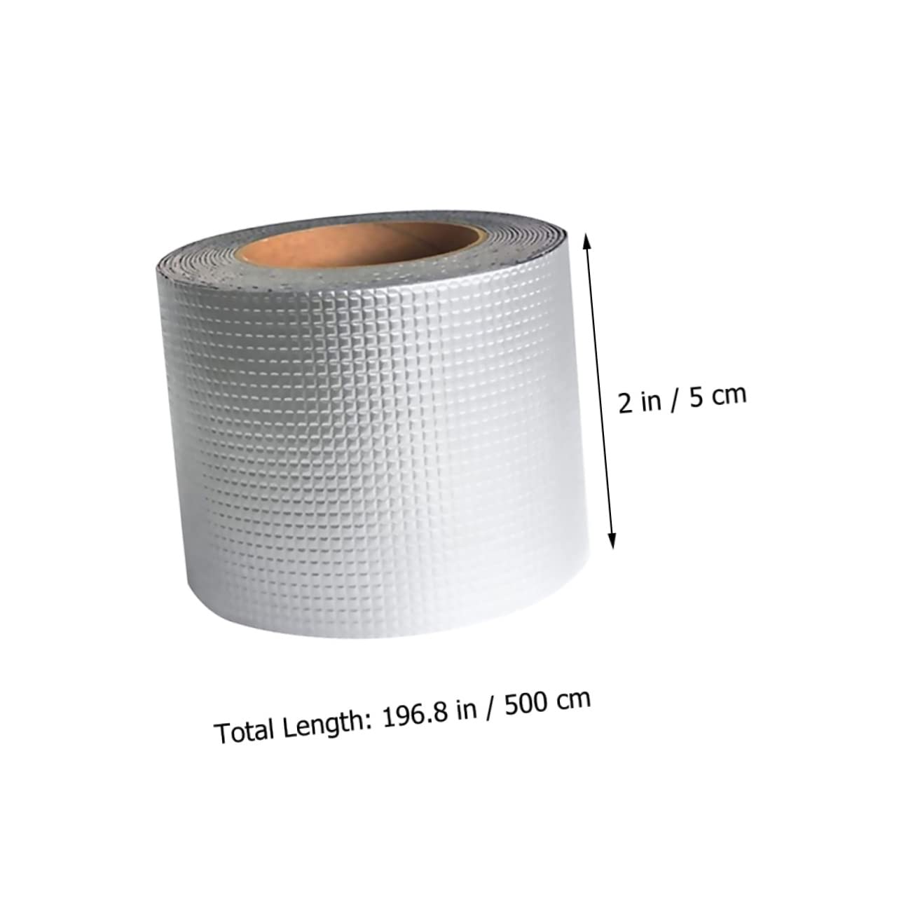 IMIKEYA Nastro Sigillante Butilico 2 Pezzi Alluminio Argento, Nastro Professionale per Riparazione e Tenuta su Superfici Marmo e Finestre, 5Cm X 5m