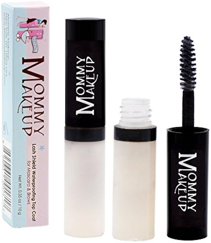 Lash Shield Waterproofing Top Coat for Mascara & Brows, Waterproof, Tear-proof, Smudge-proof Mascara Fixer That Lasts All Day, Clear Waterproof Mascara by Mommy Makeup