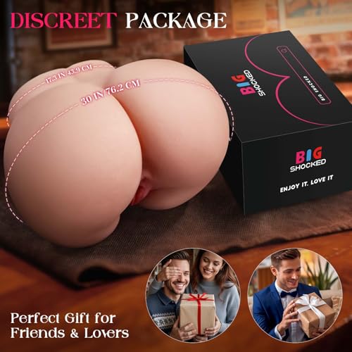 Image of BIG SHOCKED AI Sync 18LB BBW Sex Doll 10 Sucking & Vibrating Busty Ass Big Butt, Fuller & More Realistic Sex Dolls for Several Sex Positions, Ultimate Solution to Intimacy Challenges Adult Toys