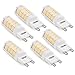 LEDGLE 5W G9 LED Lampen Warm Weiß ersetzt 50W Halogenlampen 360° Abstrahlwinkel 6er Pack LED Birnen
