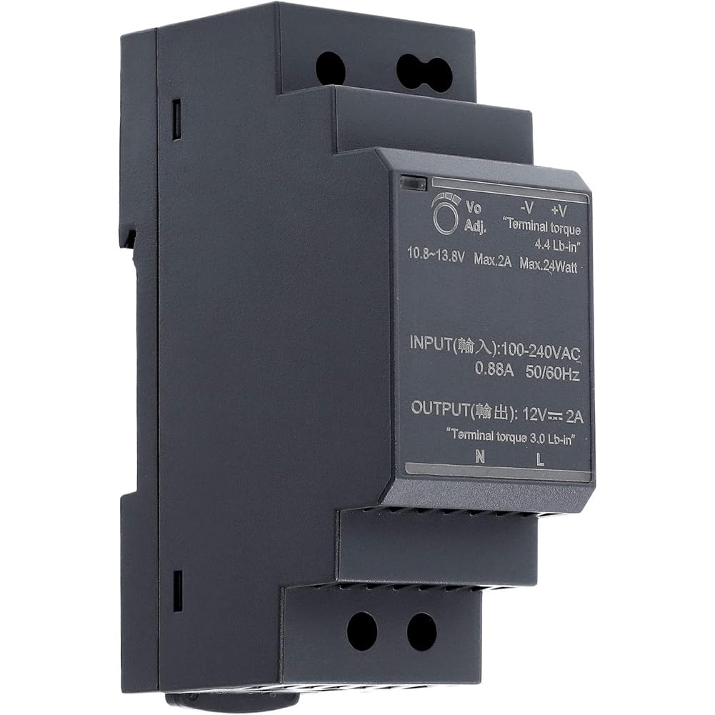 Xnuiasqe Hdr-30-12 Din Rail Power Supply - 24W, 12Vdc, 2A With Versatile Mounting Options