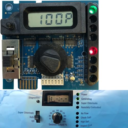 WOLIDAODAO GLX-PCB-DSP Display Printed Circuit Board Replacement Compatible with Hayward Goldline Aqua-Rite and Aqua-Trol Salt Chlorine Generators