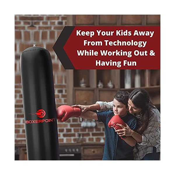 Inflatable-Punching-Bag-for-Kids-63-High-Boxing-Blow-Up-Training-Bag-with-Stand-Strong-Kid-Bop-Bag-for-Kickboxing-Practice-Bounce-Back-Freestanding-Punch-Bag-Gift-Set Boxerpoint Inflatable Punching Bag for Kids 3-8 Years Old, 63-inch Freestanding- Girl, Boy Birthday Gifts, Kid Standing Bag for Training Karate, Taekwondo, MMA, Martial Arts- Kicking Bag Toy Ages: 3-8