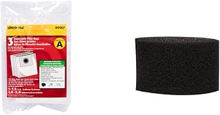 Shop-Vac Genuine Collection Bags (3 Pack) and MICR Film Filter Sleeve