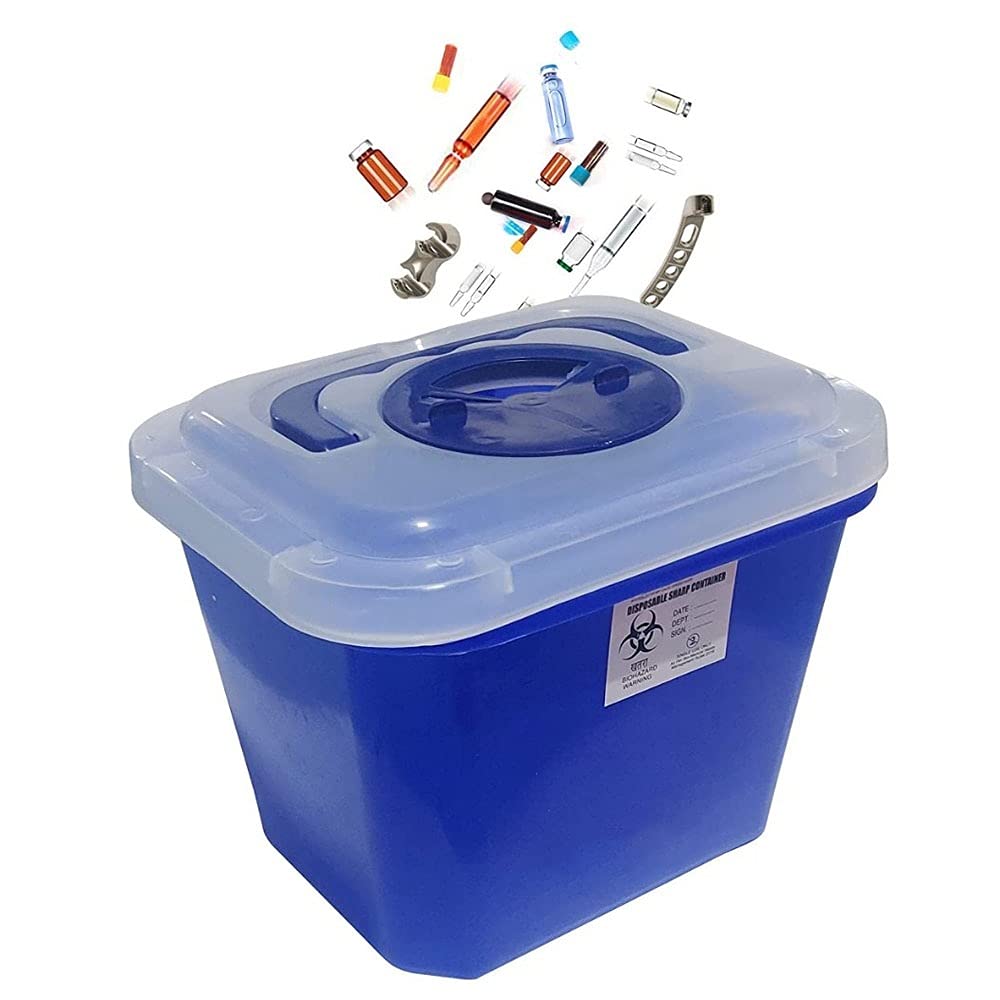 Sharp Containers/Puncture Proof box/Bio-Hazard/Bio-Medical 5.5 Litre Blue