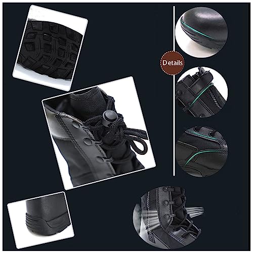 Image of Men's 8 inch Tactical Military Combat Swat Desert Boots Hiking BootsTrekking Backpacking Outdoor Work Boots with Zipper