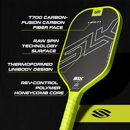Image of Selkirk Sport SLK Halo Pickleball Paddles | T700 Raw Carbon Fiber Paddle