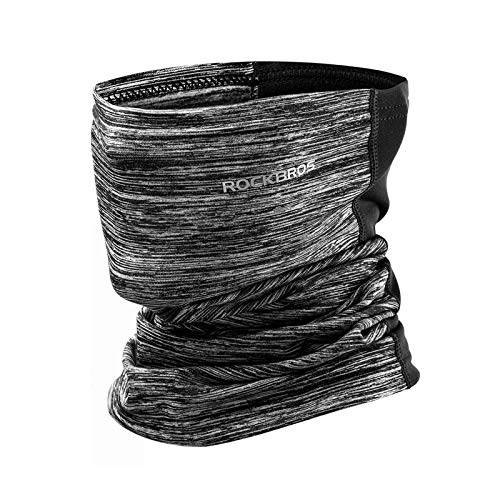 RockBros Tour de Cou Polaire Moto Velo Cache Col Thermique Masque Sport Cagoule Unisexe Elastique Anti-UV400