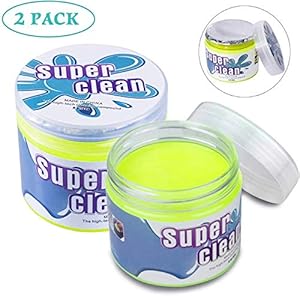 CarEmpire Car Cleaning Gel for All Cars (160 GMS Container) (2, Multi Color)