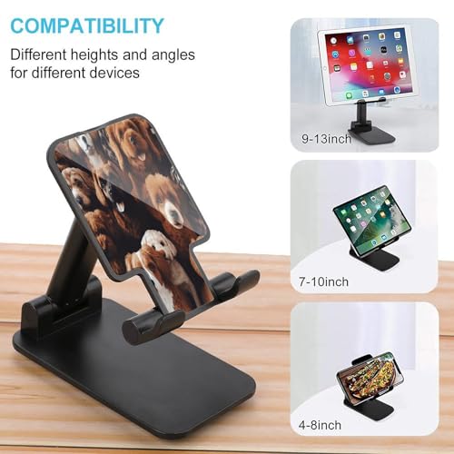Support de téléphone de bureau réglable et pliable en forme de chien mignon - 3