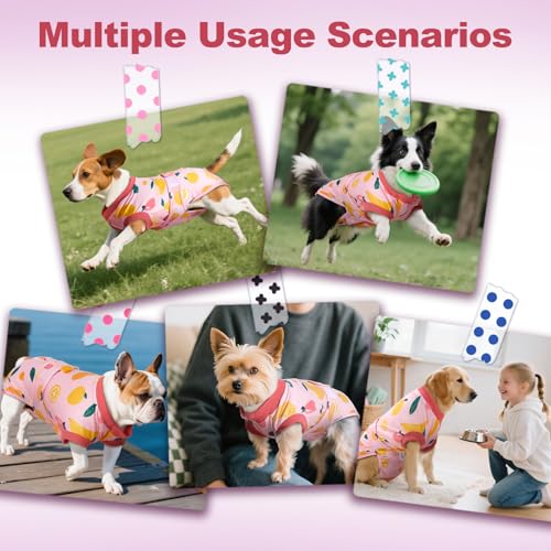 Image of CuteBone Recovery Suit for Dogs Cats After Surgery, Prevent Licking Dog Onesies Pet Surgery Recovery Suit Shirt Abdominal Wounds Bandages SSF10S