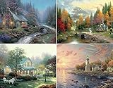 Ceaco 4-in-1 Multi-Pack Thomas Kinkade Jigsaw Puzzle