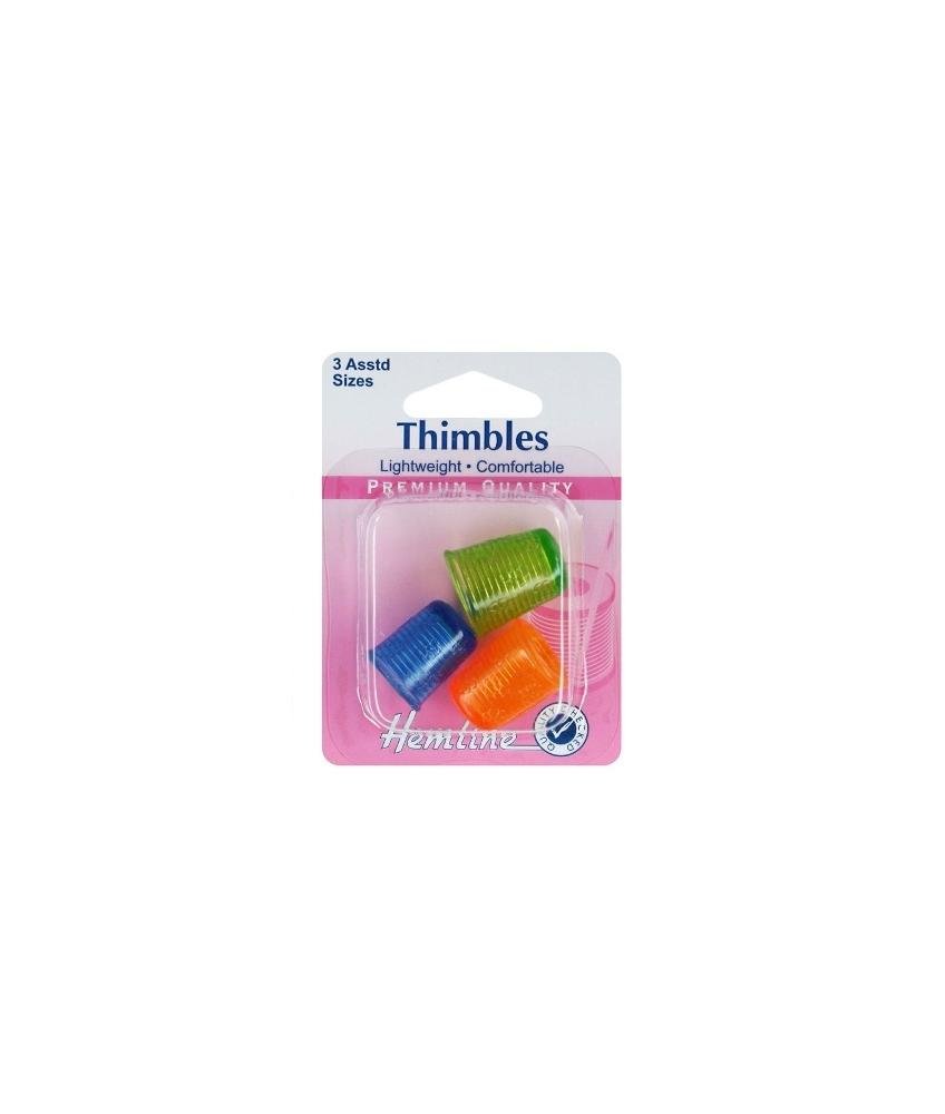 Hemline Light Plastic Thimbles