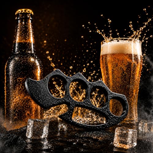 Image of Premium Tactical Stainless Steel Bottle Opener for Beer Bottle | Heavy Duty Knuckle Style Metal Opener Rust-Resistant, Compact & Lightweight Tool for Home, Bar, Kitchen,Travel Use & Gift for Man