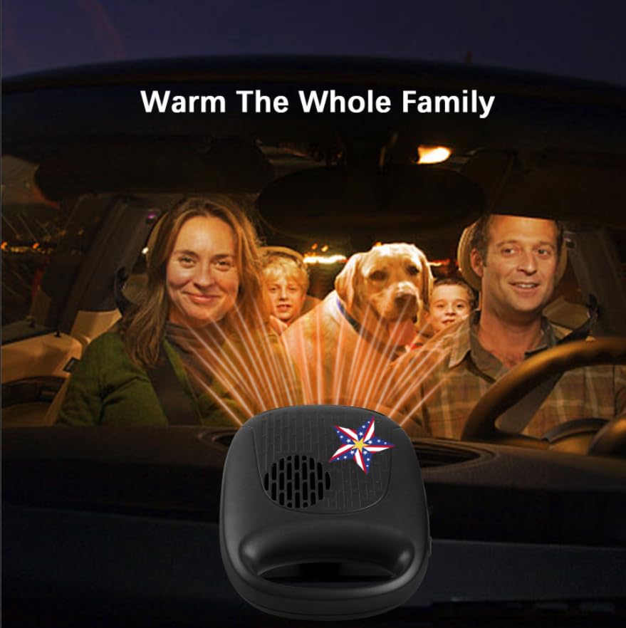 Miniatura 8 de Car Heater, Fast Heating & Cooling Fan for Defrost Defogger Car Windshield, Portable Car Heaters That Plugs Cigarette Lighter, Automobile Interior