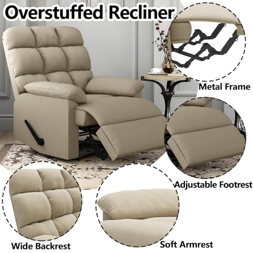 Sillón reclinable manual Caqui miniatura 7